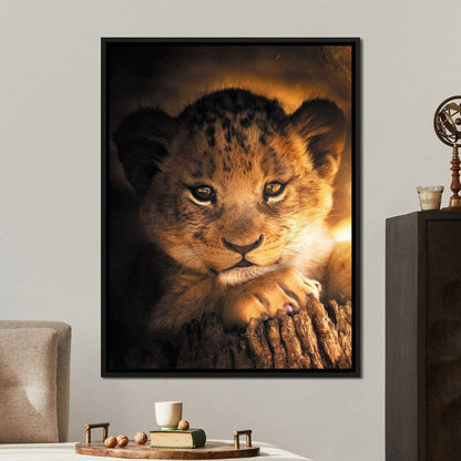 Lion Cub Canvas Wall Art