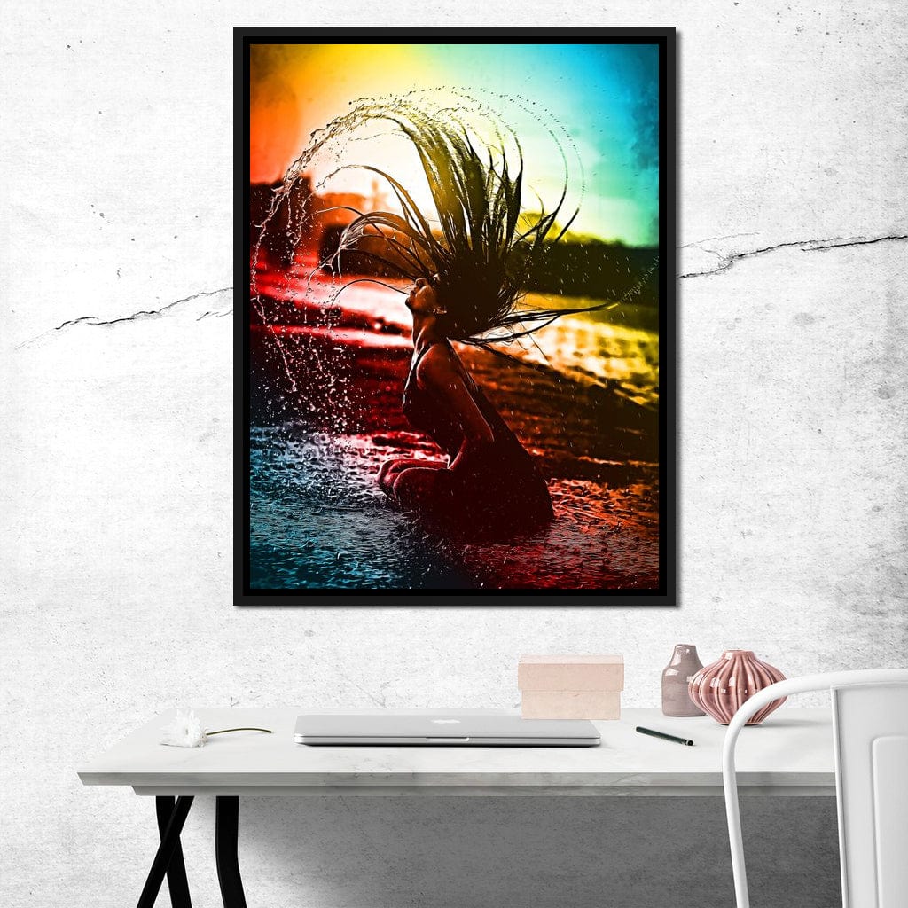 Neon Summer Days Canvas Wall Art