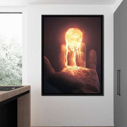 Holding the Sun Canvas Wall Art