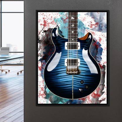 Santana's Electric Guitar Canvas Wall Art