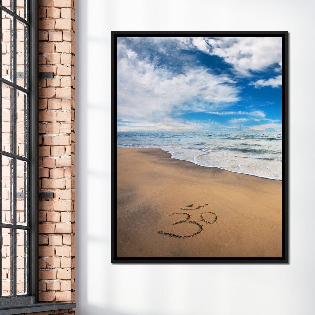 Meditation Beach Canvas Wall Art