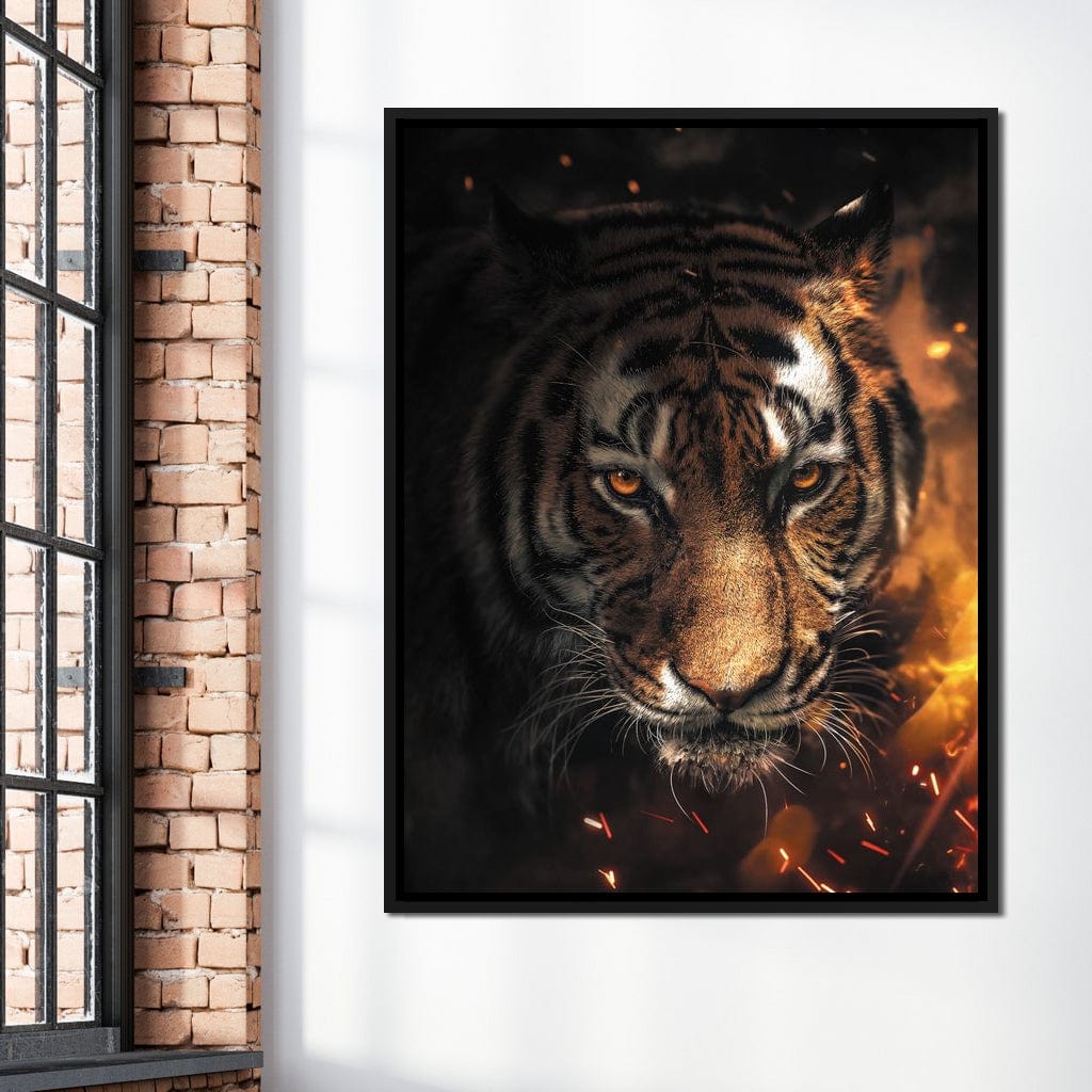 Tiger Sparkles Canvas Wall Art