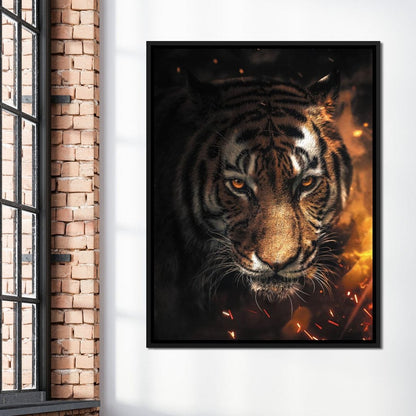 Tiger Sparkles Canvas Wall Art