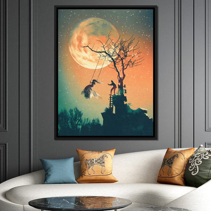 Tree Swing Canvas Wall Art