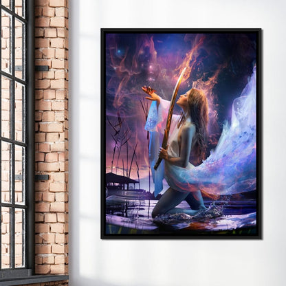 Fire Sword Canvas Wall Art