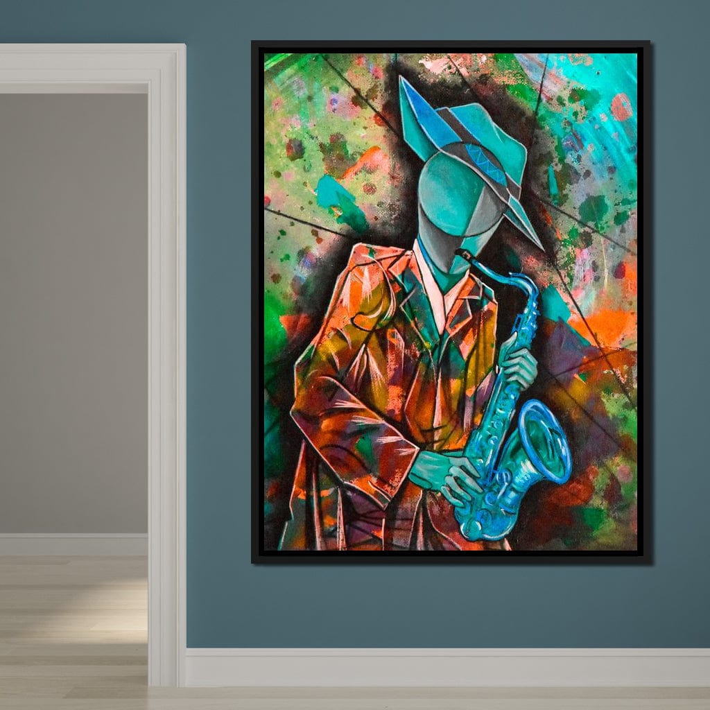 Soul Jazz Player Canvas Wall Art