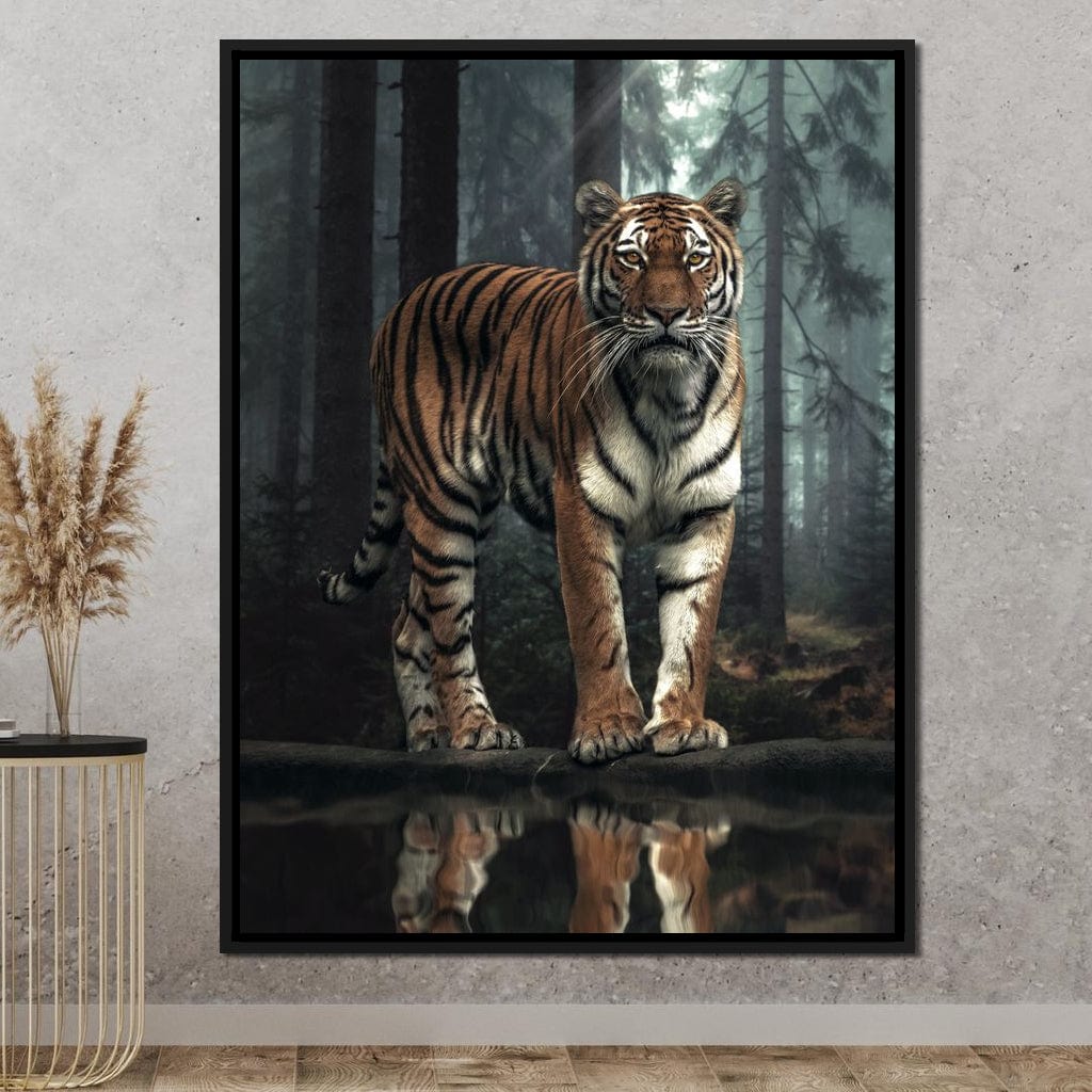 Tiger Reflection Canvas Wall Art