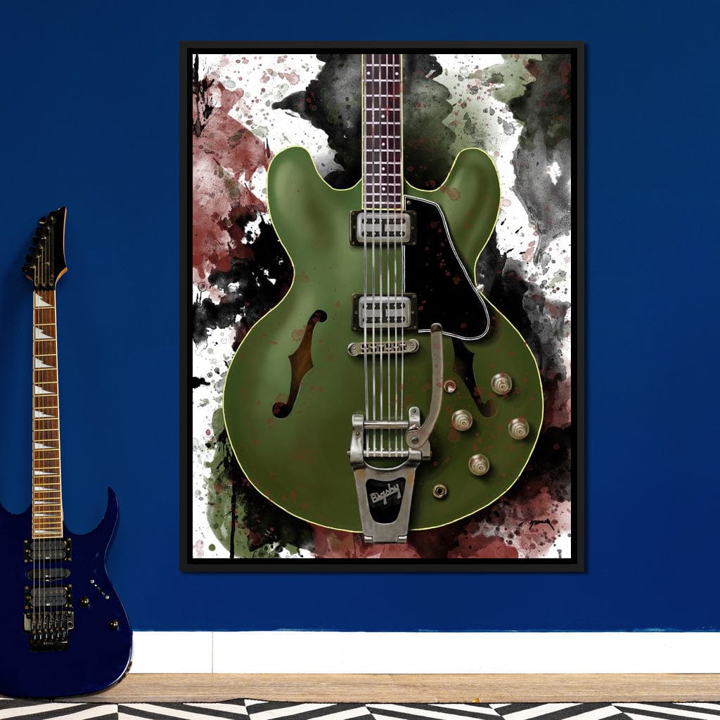 Chris Cornell's Electric Guitar Canvas Wall Art
