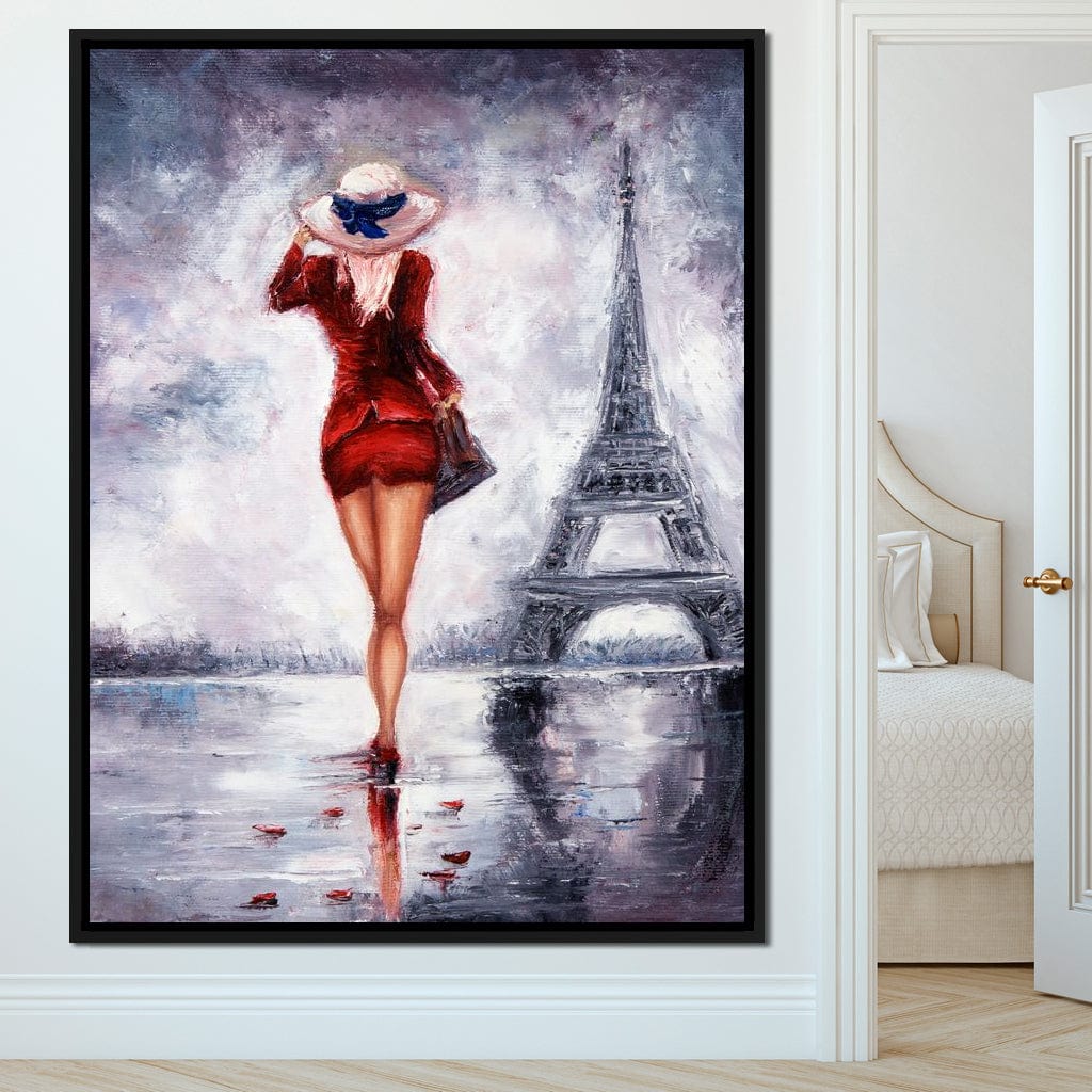 Looking for Love in Paris Canvas Wall Art
