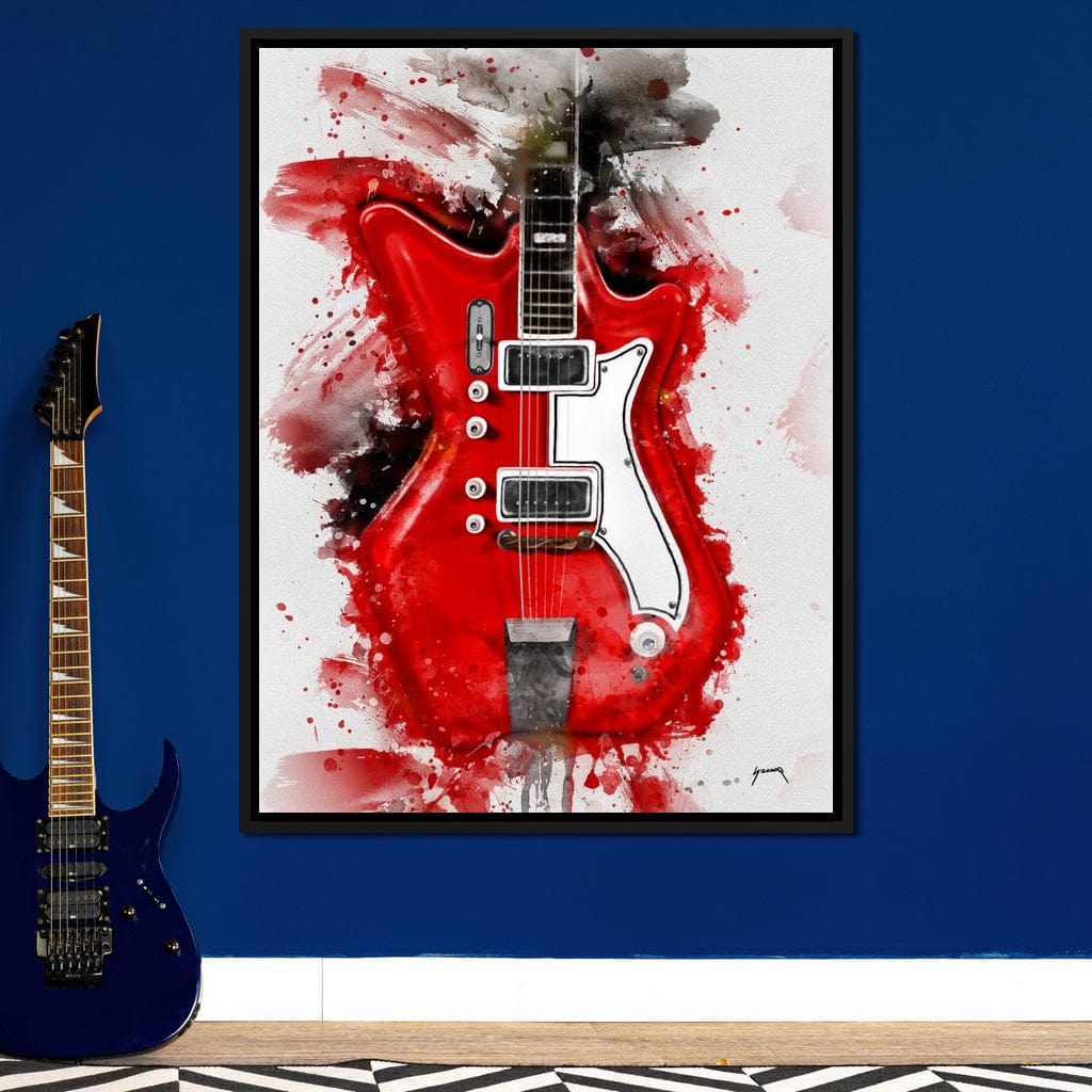 Jack White's Guitar Canvas Wall Art