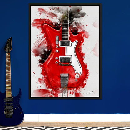 Jack White's Guitar Canvas Wall Art
