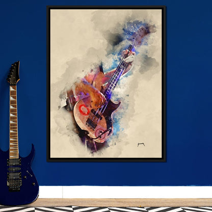 Flea's Bass Guitar Canvas Wall Art
