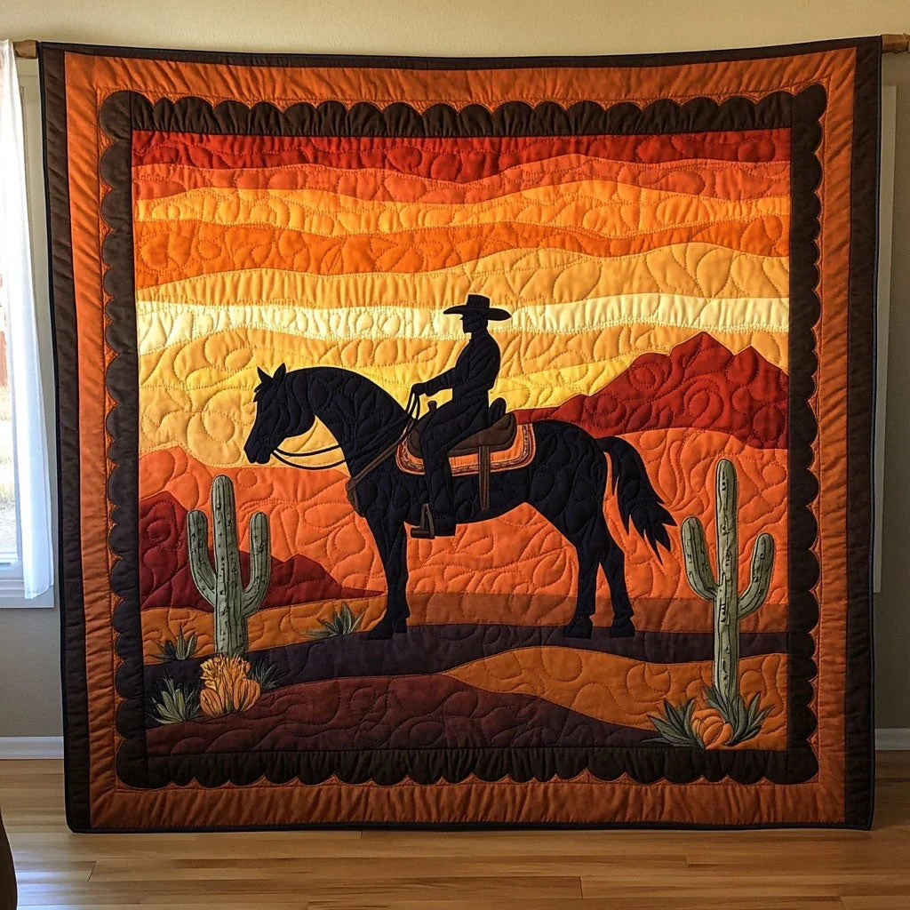 Cactus Blaze Quilt Blanket