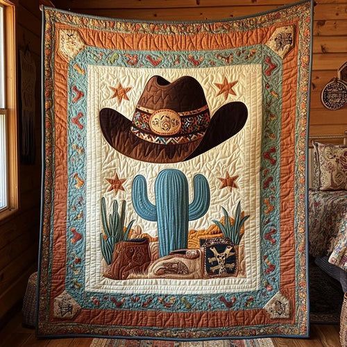 Cactus Spirit Quilt Blanket