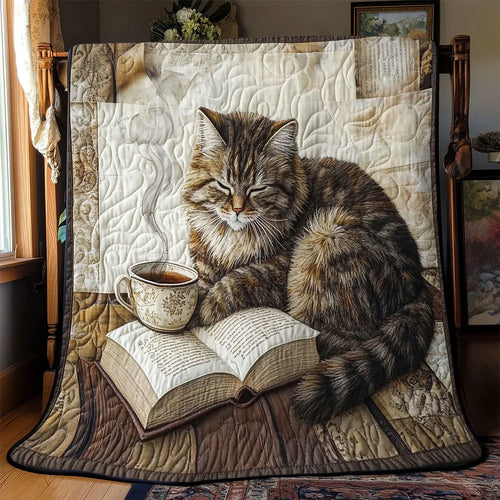 Cafe Cat Comfort Quilt Blanket