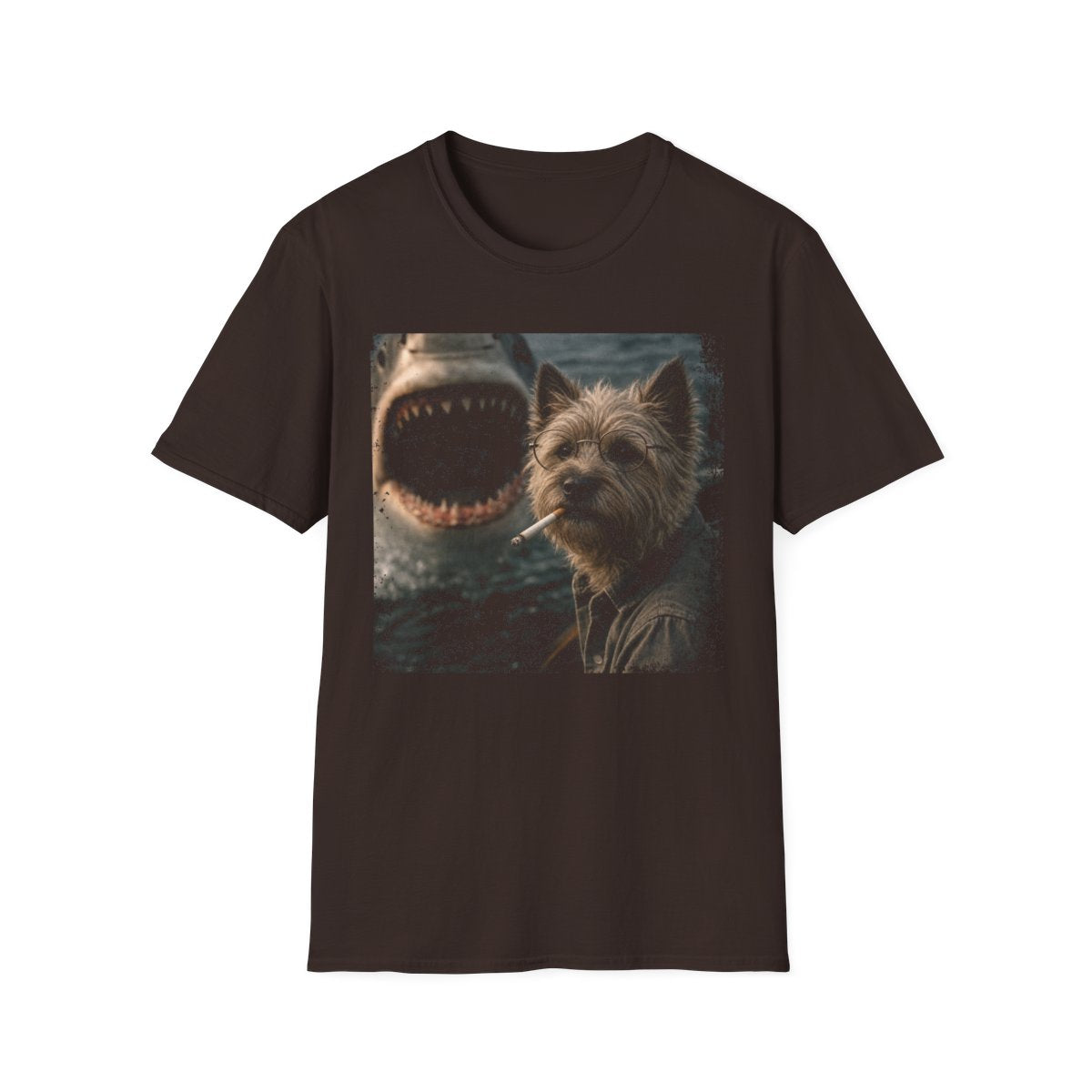 Cairn Terrier and Shark Tee