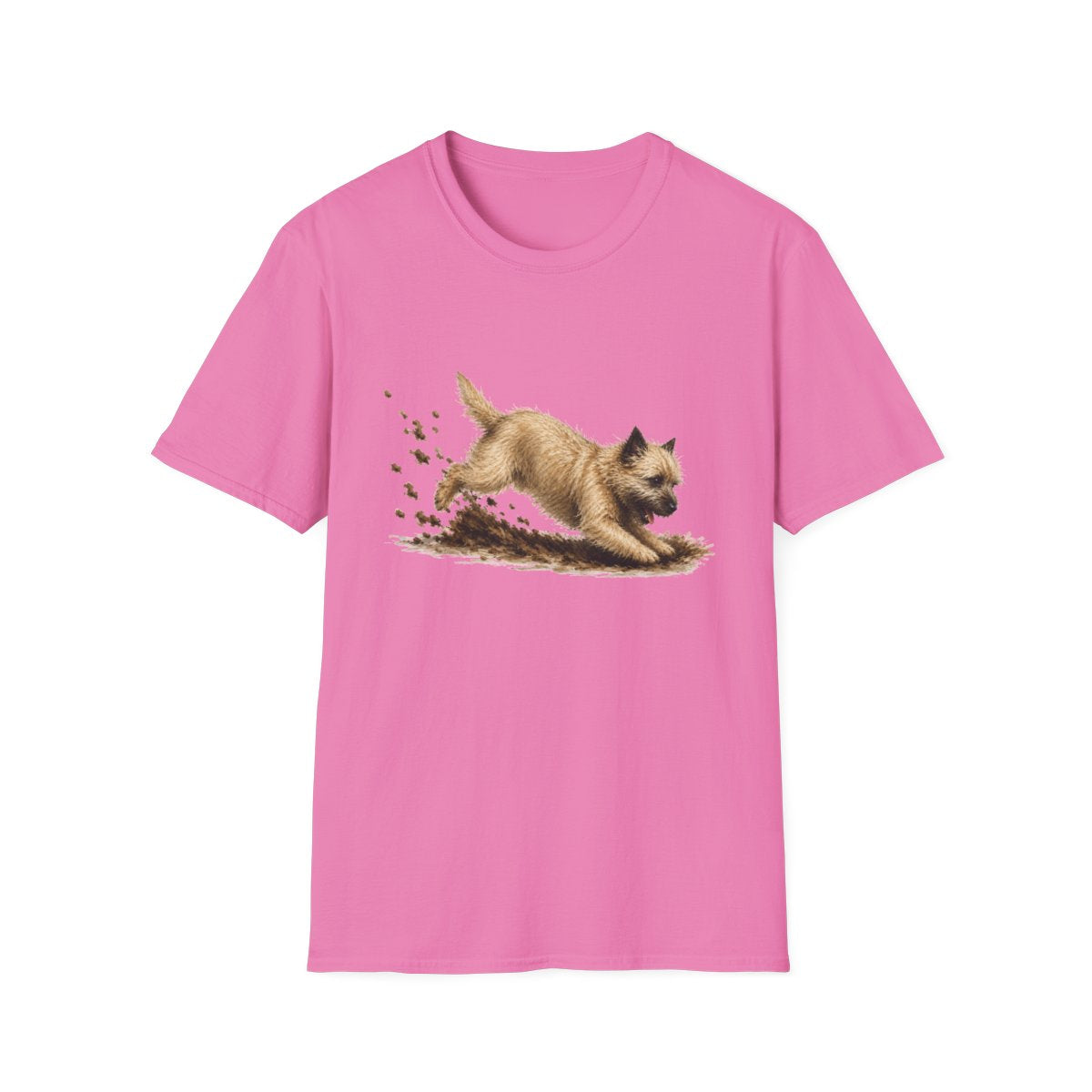 Cairn Terrier Excavating Mode On Tee
