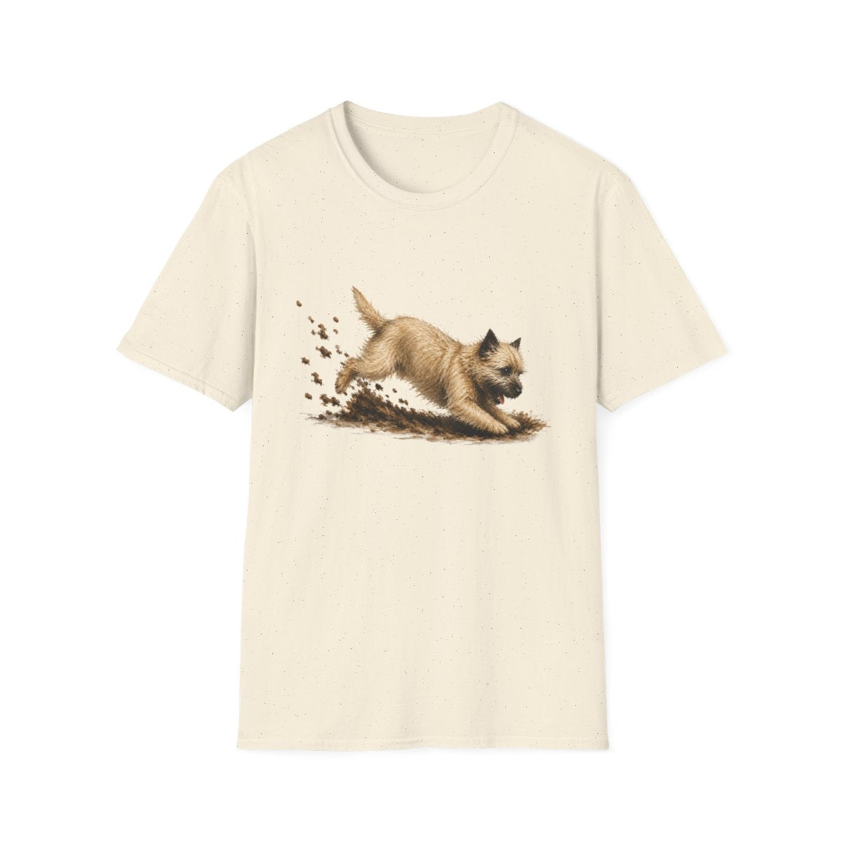 Cairn Terrier Excavating Mode On Tee