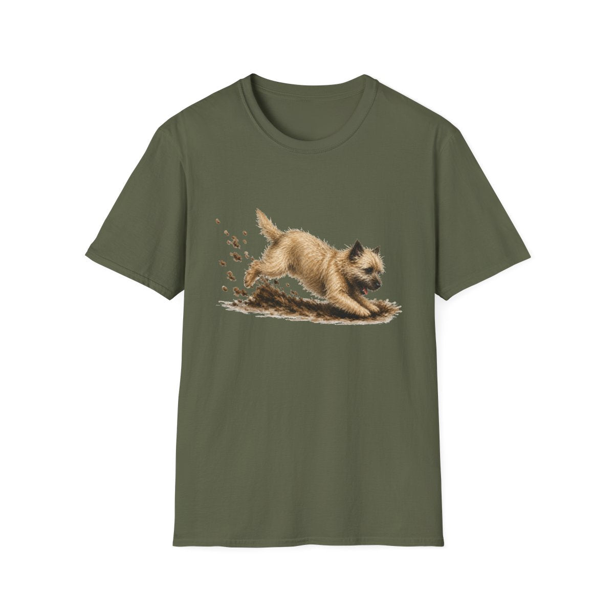 Cairn Terrier Excavating Mode On Tee