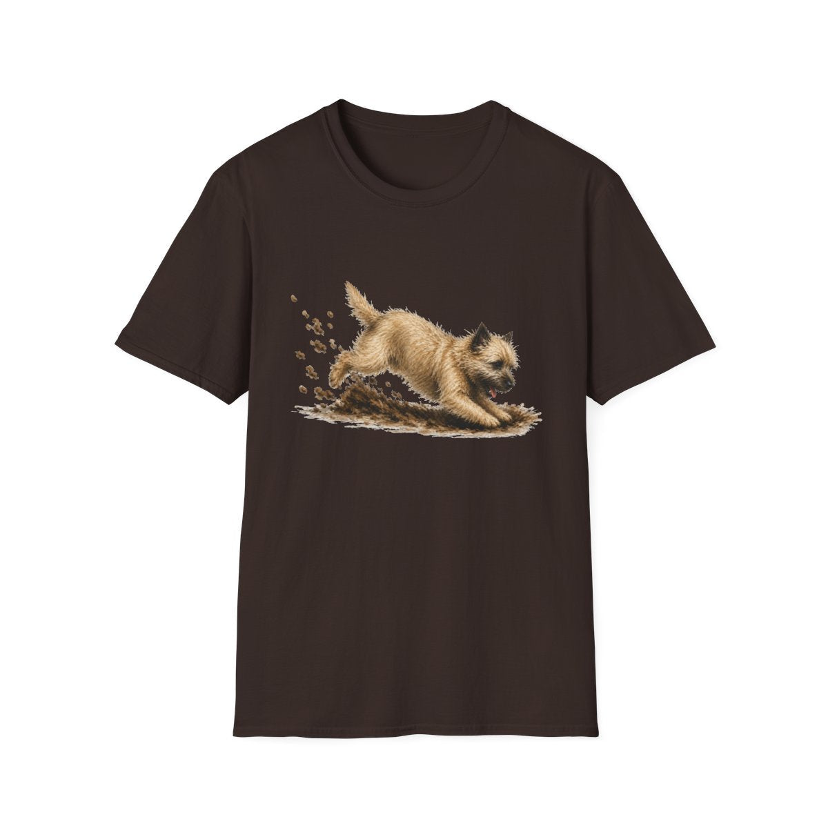 Cairn Terrier Excavating Mode On Tee