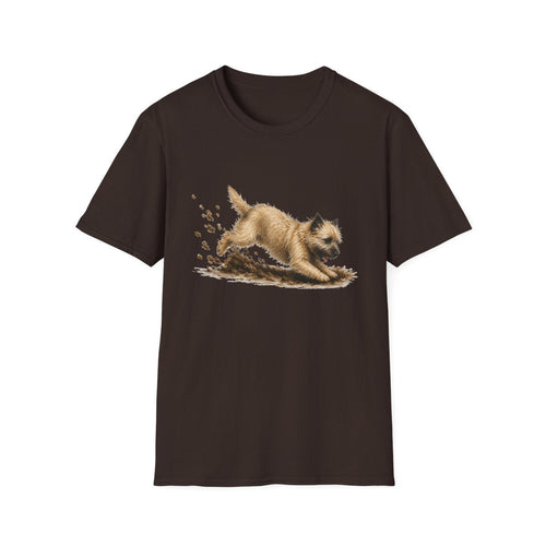 Cairn Terrier Excavating Mode On Tee