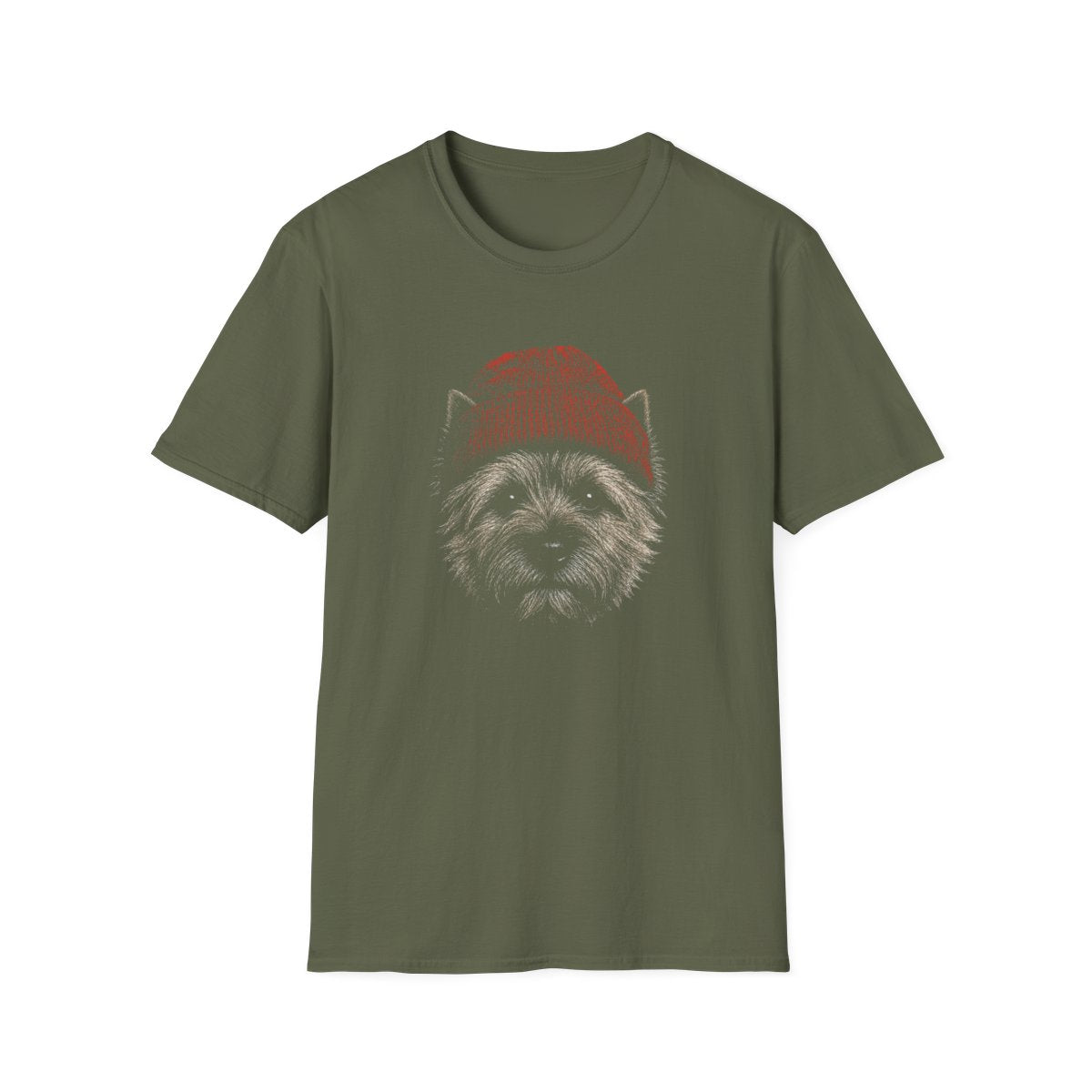 Cairn Terrier In Beanie Tee