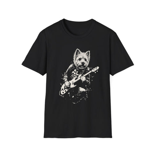Cairn Terrier Rocking Guitar Tee