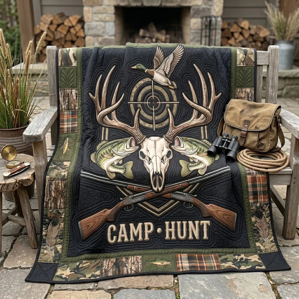 Camp Hunt Legacy Quilt Blanket
