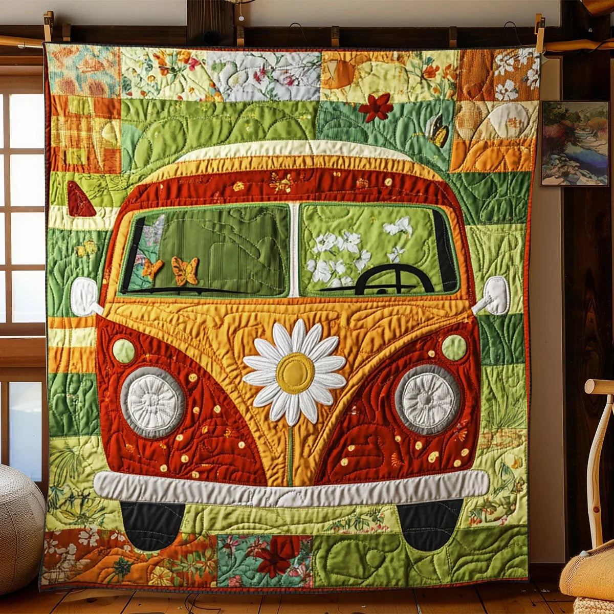 Camper Van Quilt Blanket