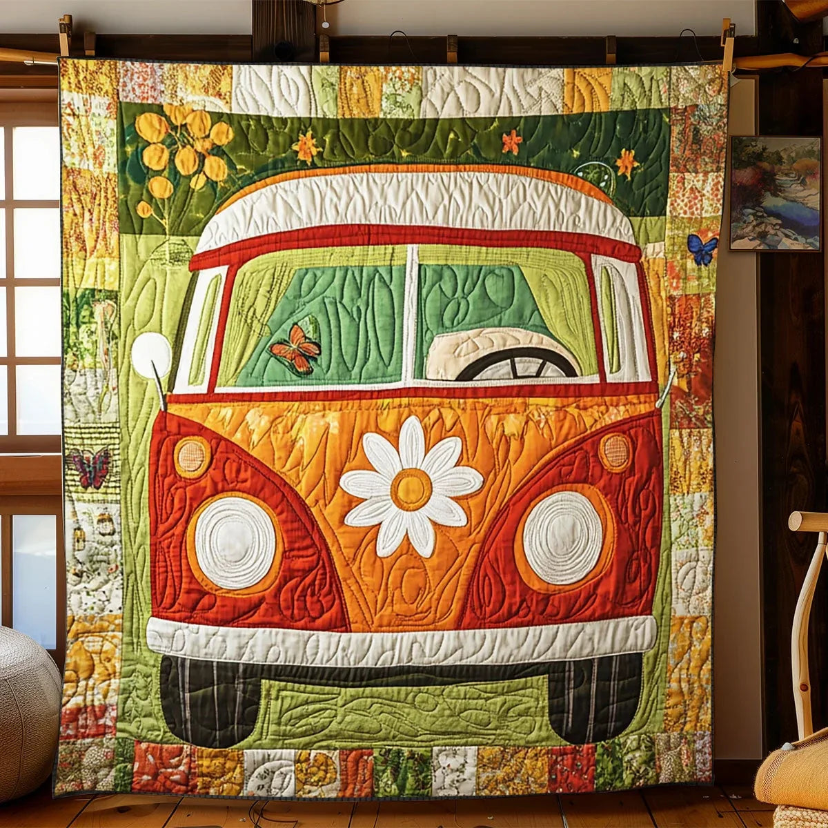 Camper Van Quilt Blanket