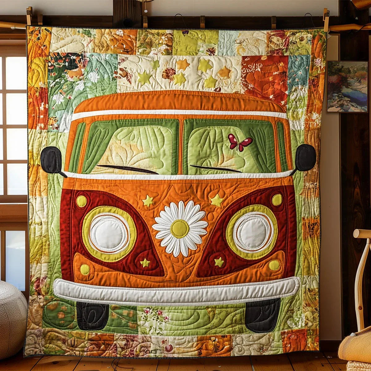 Camper Van Quilt Blanket