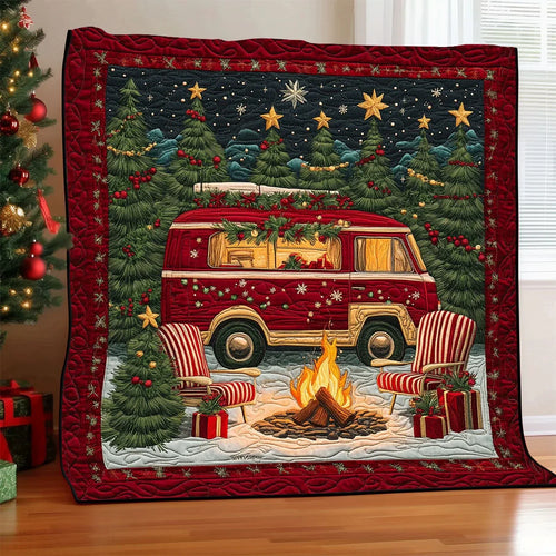 Campfire Van Quilt Blanket