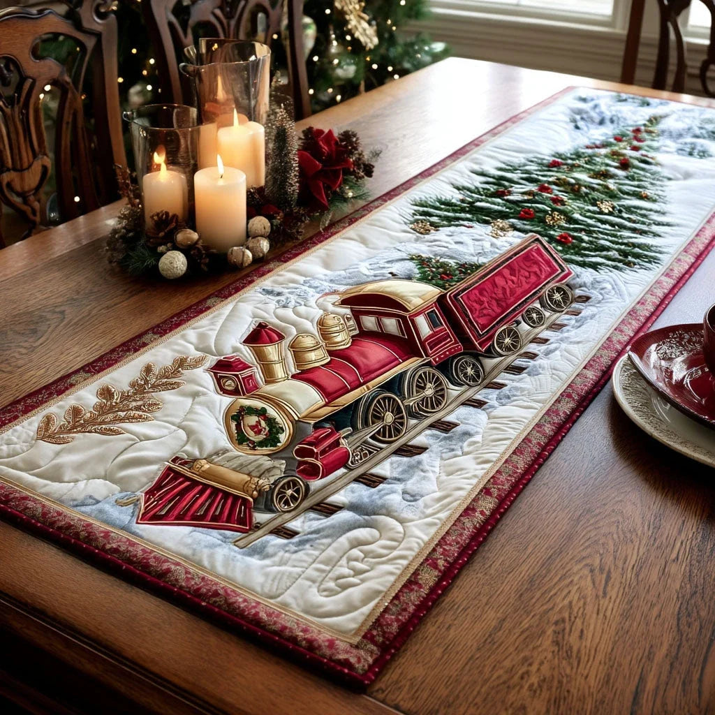 Candlelight Rails Quilted Table Runner