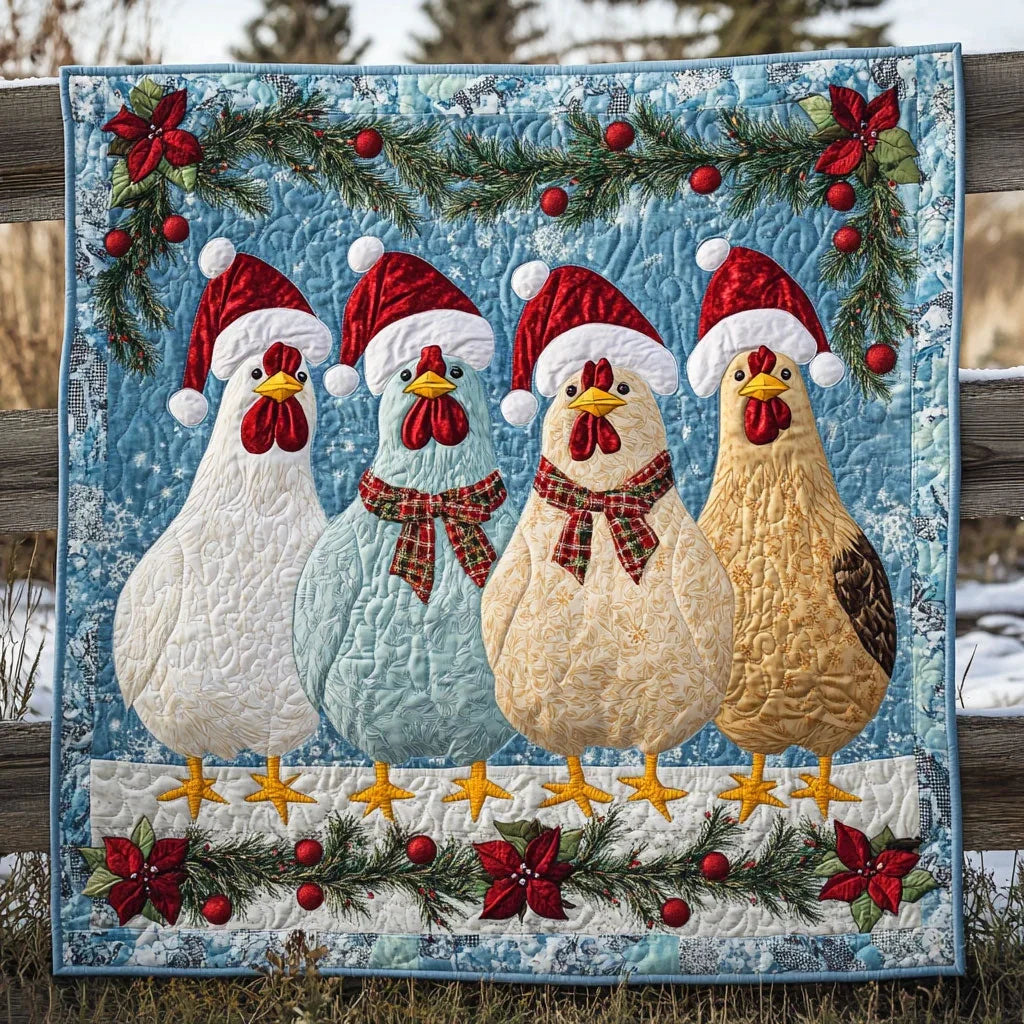 Candy Chicken Quilt Blanket