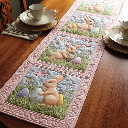 Candy Easter Quilted Table Runner