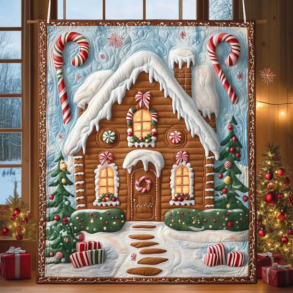 Candy House Quilt Blanket