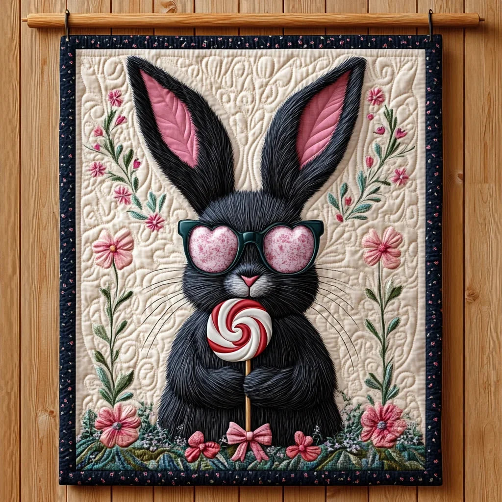 Candy Kiss Bunny Quilt Blanket