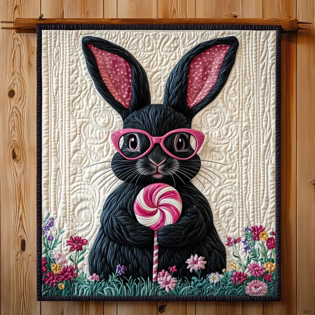 Candy Kiss Bunny Quilt Blanket