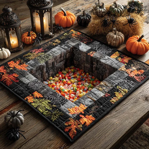 Candy Pit Illusion Quilted Table Topper