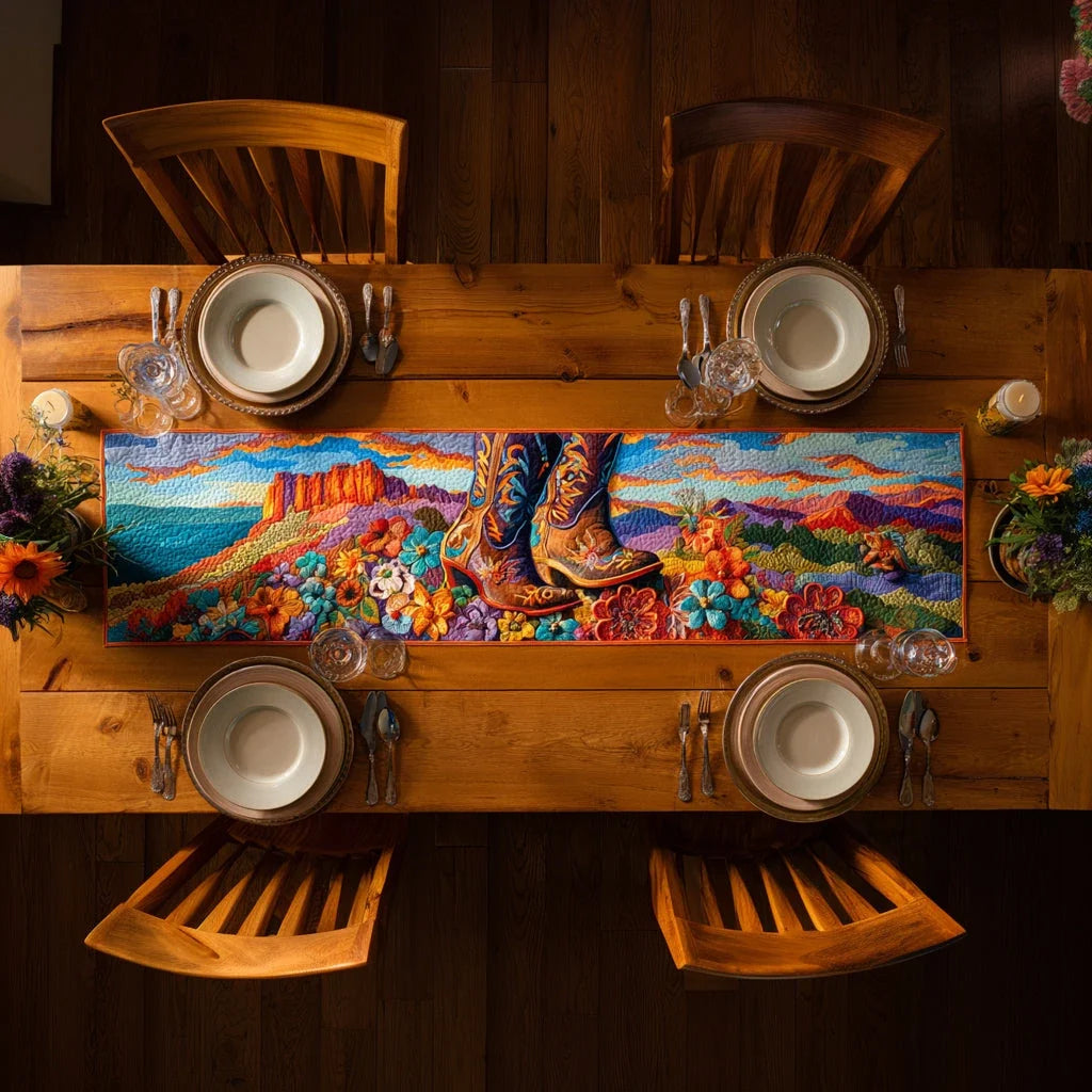 Canyon Horizon Quilted Table Runner