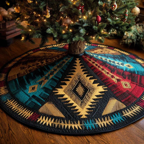 Canyon Vista Ring Quilted Tree Skirt