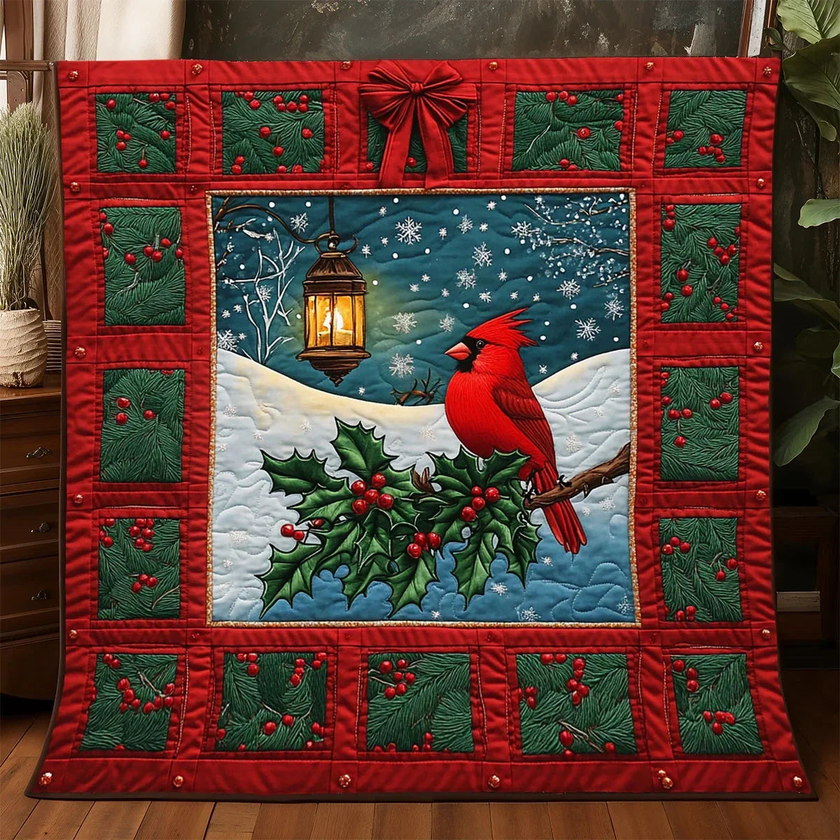 Cardinal Dream Quilt Blanket
