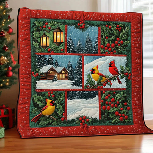 Cardinal Haven Quilt Blanket