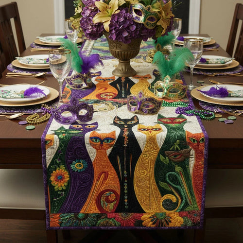 Carnival Masquerade Quilted Table Runner