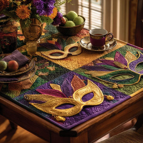 Carnival Rhythm Quilted Table Topper