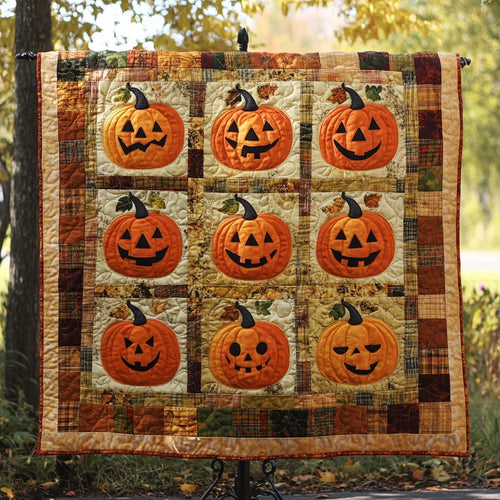 Carved In Firelight Quilt Blanket