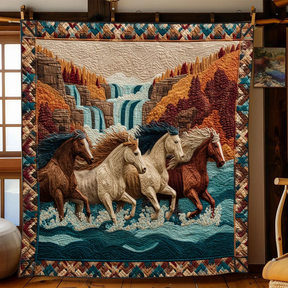 Cascade Cavalcade Quilt Blanket