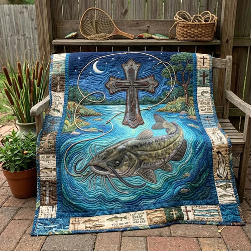 Cast Upon Waters Quilt Blanket