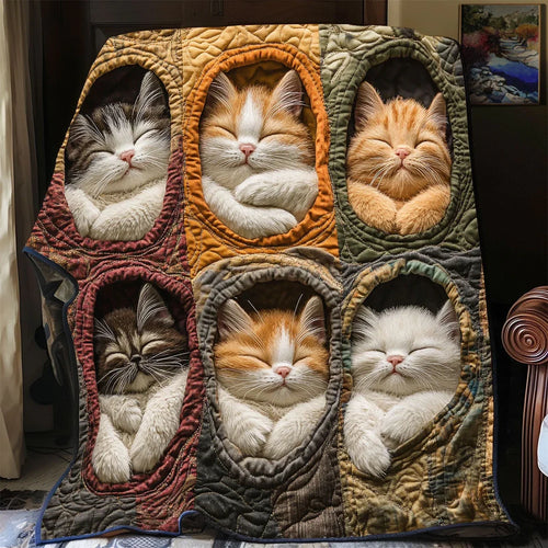 Cat Cozy Quilt Blanket