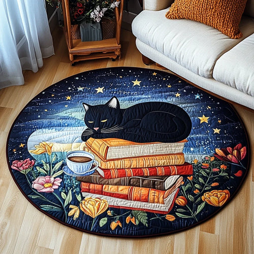 Cat Cozy Hideaway Quilted Round Mat